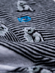 Polar Bear Pattern Combed Cotton Socks
