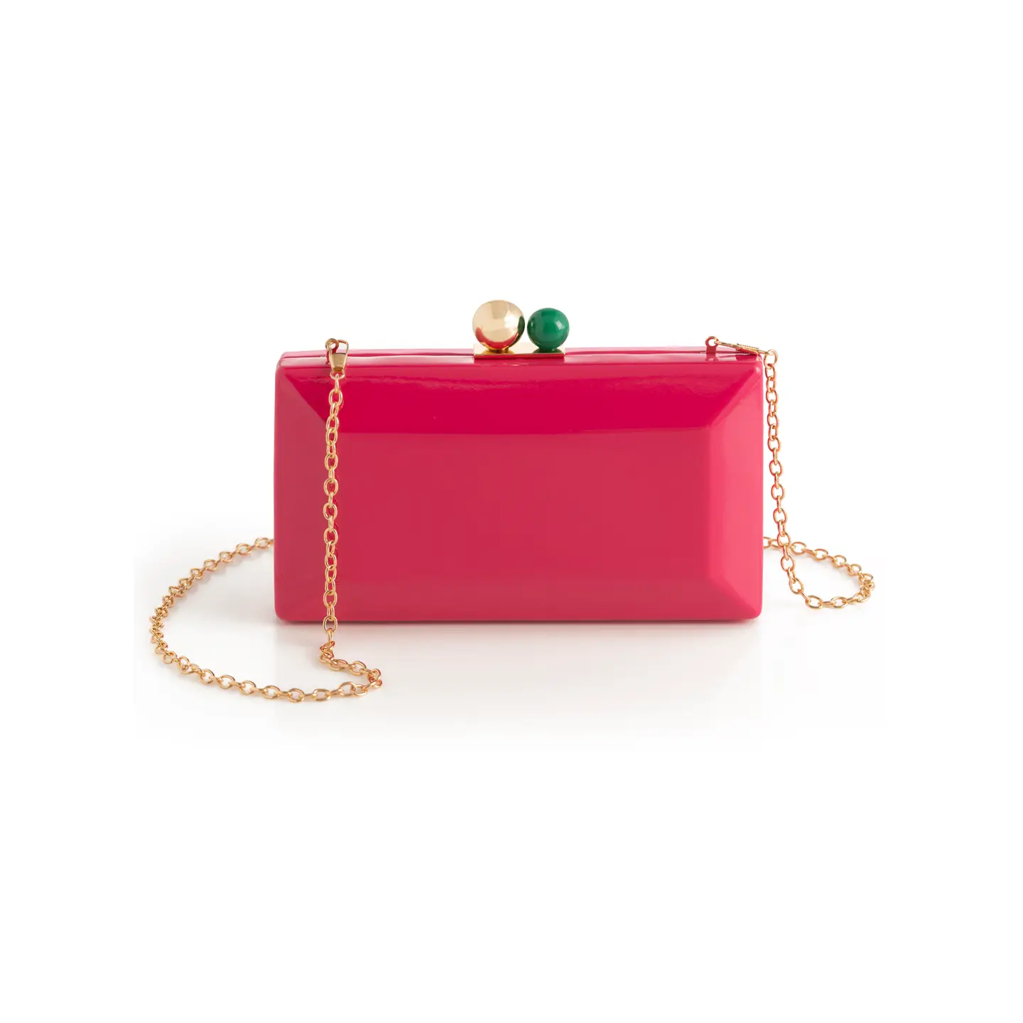 Pink Mackenzie Minaudiere Clutch