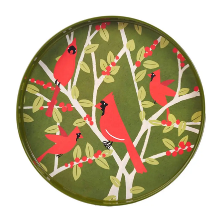 Cardinal 15" Round Tray