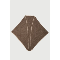 Knitted Triangle Shawl – Taupe
