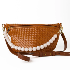 White Iris Large Resin Bead Necklace