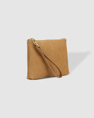 Mimi Logo Wristlet - Camel