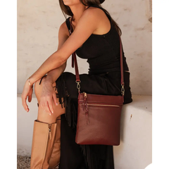 Cressida Crossbody Bag – Burgundy