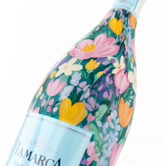 Preppy Southern Spring (Floral) Champagne Bottle Wrap – Fits La Marca 750ml