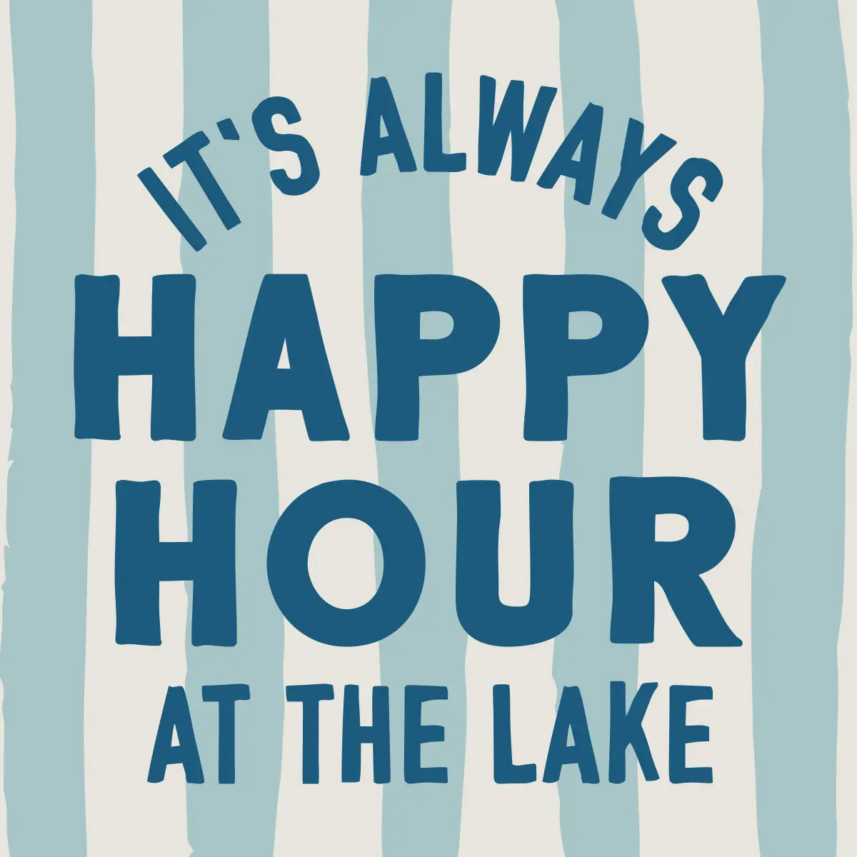 Happy Hour at the Lake Cocktail Napkins