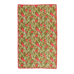 Tea Towel: Red Cardinals Kitchen Tea Towel