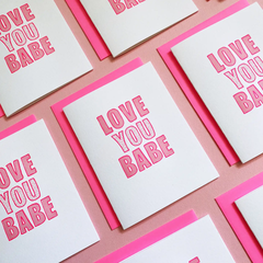 Love You Babe Greeting Card