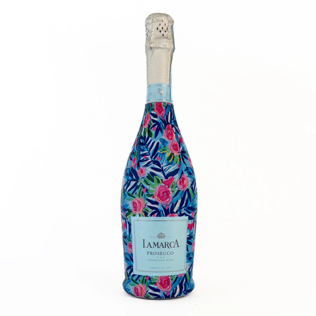 Preppy Roses with Love – Champagne Bottle Wrap (Fits La Marca 750ml)