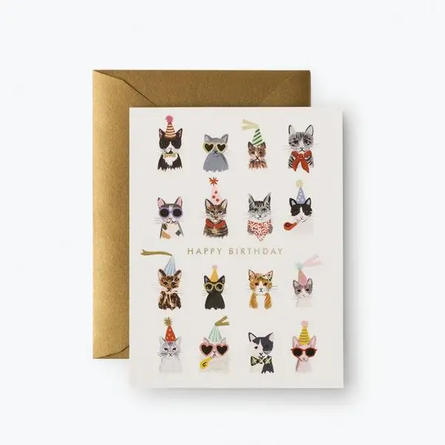 Cool Cats Birthday Greeting Card