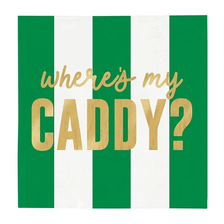 Where's My Caddy Paper Cocktail Napkins