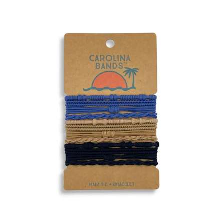 Blue Sand and Black Boho Hair Tie + Bracelet Set – 12 Multicolor Sand-Tone Bands (Copy) (Copy) (Copy) (Copy) (Copy)