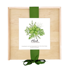 Culinary Herb Garden Box | Organic Herb Kit | Holiday Gift for Gardeners