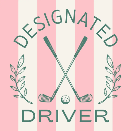 Designated DriverFunny Golf Cocktail Napkins