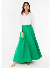 Olivia Skirt Green Faille– Vivid Hue Holiday Edit
