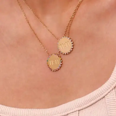 11:11 Sun Pendant Necklace – 14K Gold Plated