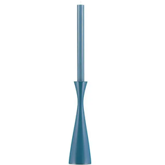 Petrol Blue Large Candleholder 9.85"