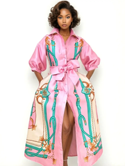 Monaco Equestrian Maxi Dress | The Vivid Hue Edit