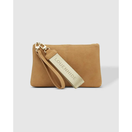 Mimi Logo Wristlet - Camel