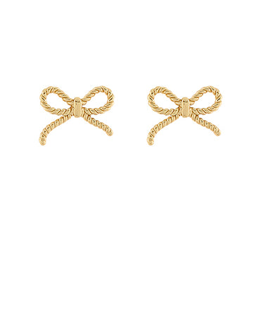Rope Style Bow Earrings