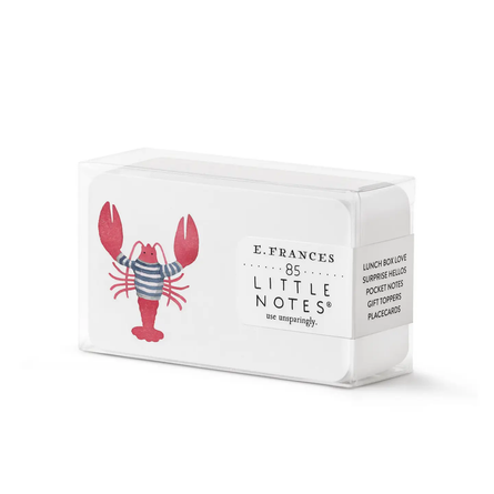 Lobster Little Notes® – Boxed Set of 85 Mini Notecards