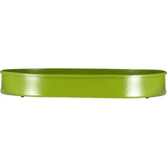 Oval Metal Candle Platter – Olive