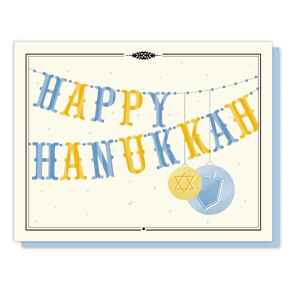 Hanukkah Garland Greeting Card