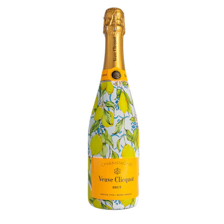 Amalfi Lemon Champagne Bottle Wrap – Fits Veuve Clicquot 750ml