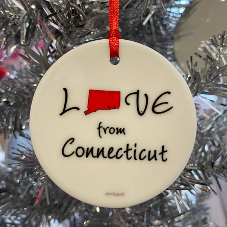 Love from Connecticut Ornament/ Gift Tag