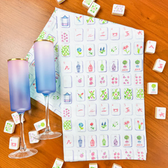 Mahjong Flour Sack Tea Towel