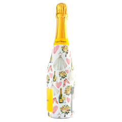 Wedding Romance – Champagne Bottle Wrap (Fits La Veuve 750ml)