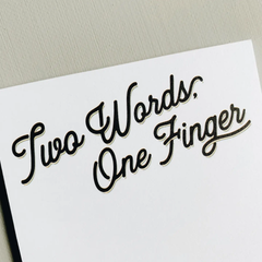 Two Words. One Finger – Skinny Notepad