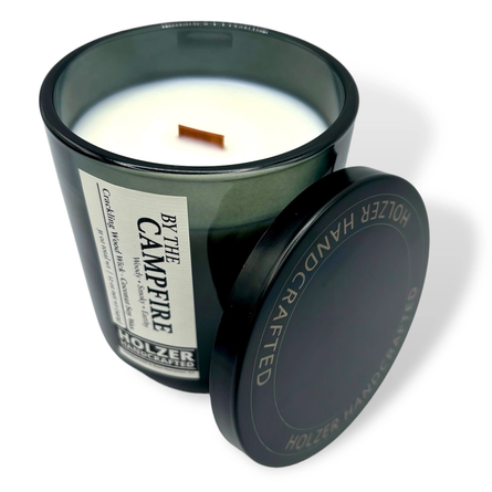 By the Campfire 12oz Wood Wick Candle, Coconut Soy Wax