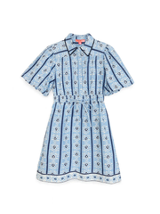 Banyan Mini Dress - Cabana Stripe Blue