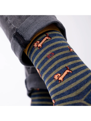 Combed Cotton Socks Animals - Dog