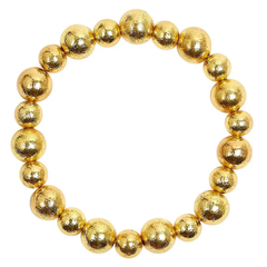 Georgia Gold Beaded Bracelet (10mm & 8mm)