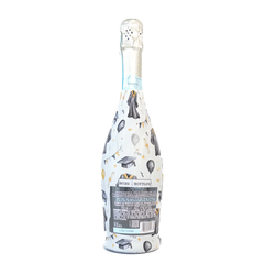 Black & Gold Graduation Champagne Bottle Wrap – Fits La Marca 750ml