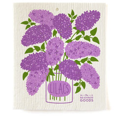 Lilac Tea Towel + Sponge Cloth Set