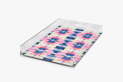 Pink Navy Blotch  Mitzy Acrylic Tray 11x17"