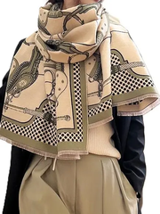 Green / Tan Harness Reversible Wrap