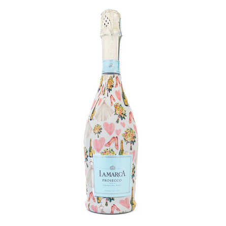 Wedding Romance – Champagne Bottle Wrap (Fits La Marca 750ml)