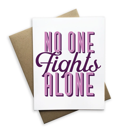 No One Fights Alone – Cancer Support Card