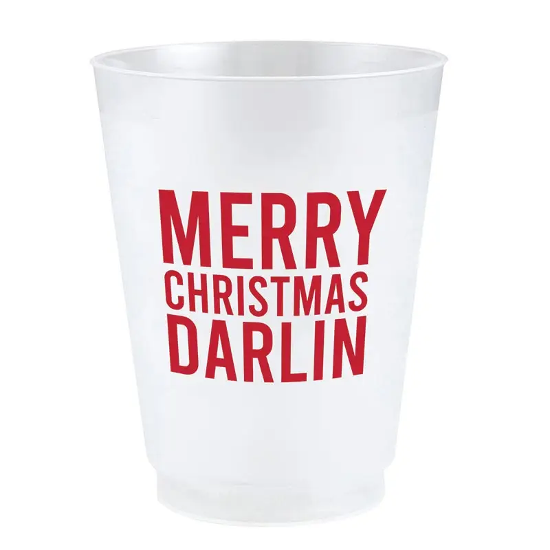 Merry Christmas Darlin Frost Cup/ 8 pack