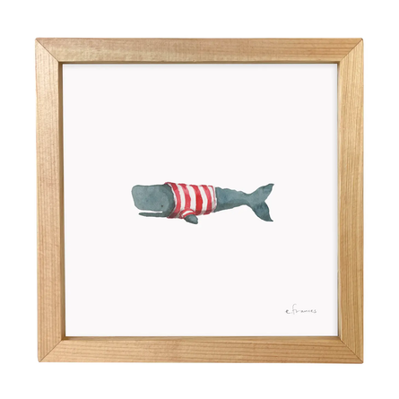 Frankie Whale Little Print | Framed Art Print