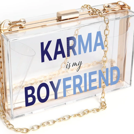 "Karma" Acrylic Clutch (Taylor Swift)