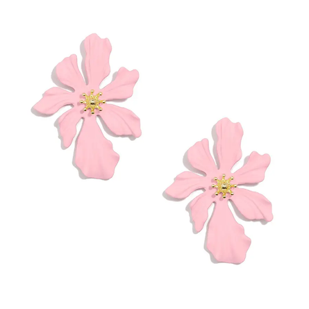 Pink Tropical Floral Earring