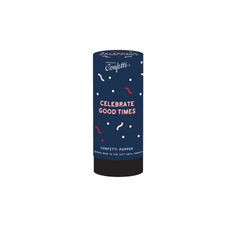 Celebrate Navy/Red Confetti Popper