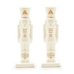 Nutcracker Taper Candle Holders S/2