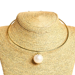 Birdie Cotton Pearl Collar Necklace