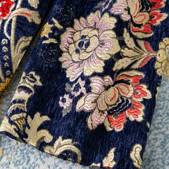 Artisan Studded Corduroy Long Coat – Vivid Hue Style Edit