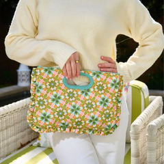 The "Parham" Pouch Bag, Lady Di Yellow